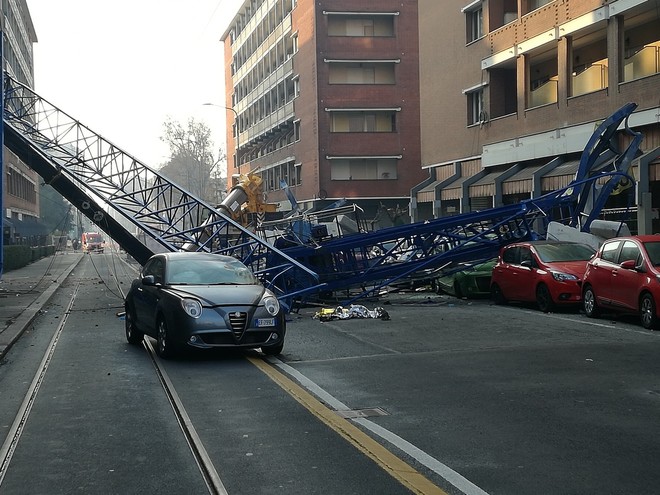 Crollo gru in via Genova, il Comune di Torino riceve 55 mila euro