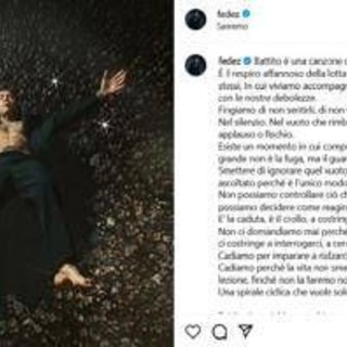 Sanremo, Fedez spiega 'Battito': &quot;È il respiro affannoso della lotta contro noi stessi&quot;