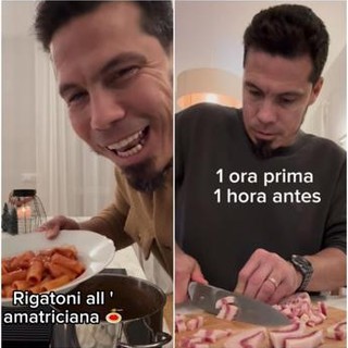 Hernanes, nuova vita da chef: sui social la ricetta dell'amatriciana - Video