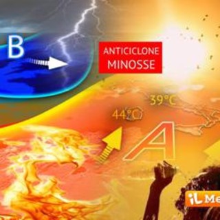 Caldo infernale con Minosse, 44°C in Sardegna e 39°C a Roma: le previsioni meteo
