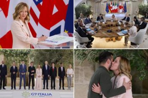 G7, Meloni incassa accordo 'storico' asset russi, ma su aborto è lite con Macron